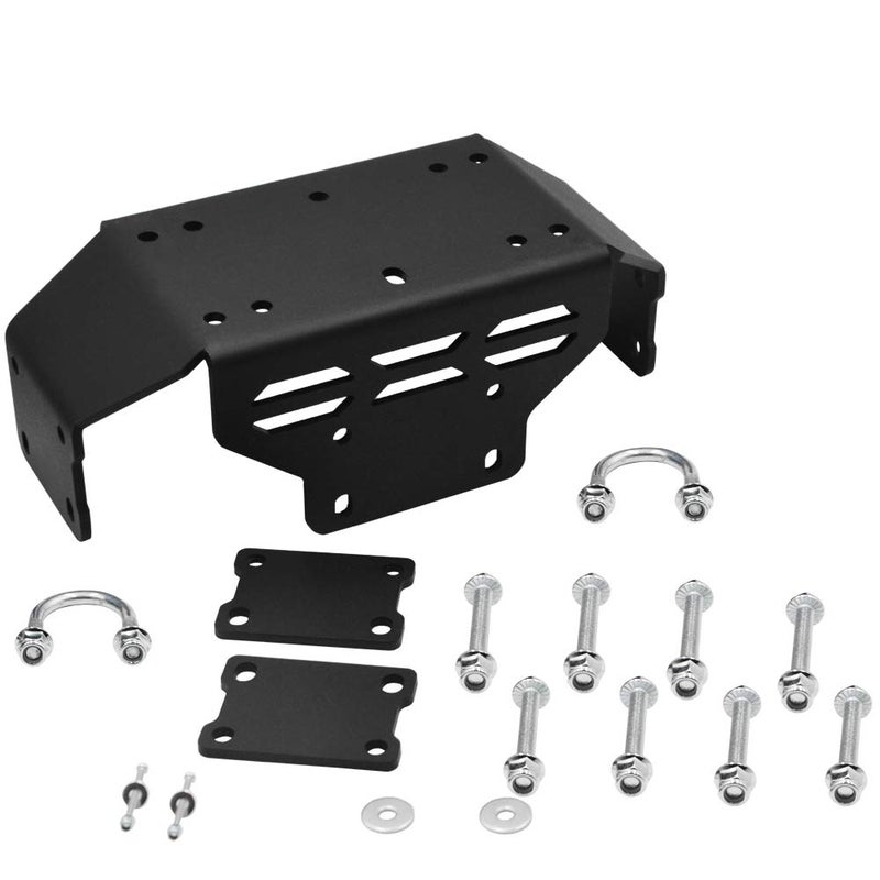 Wsays Winch Mounting Plate Bracket Kit Compatible with Honda Pioneer 500 2015-2023 Pioneer 520 2021-2023 - Image 1